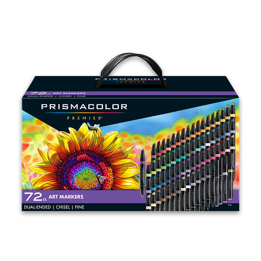Prismacolor Premier Dual Ended Non-Toxic Art Markers, Chisel/Fine